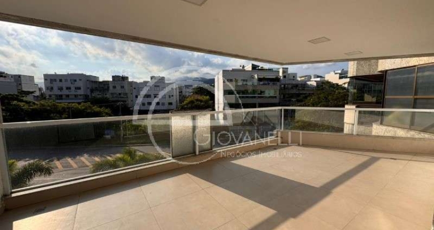 Apartamento de 3 quartos no Recreio dos Bandeirantes, Rio de Janeiro-RJ: 2 suítes, 2 salas, 3 banheiros, 2 vagas, 110m².