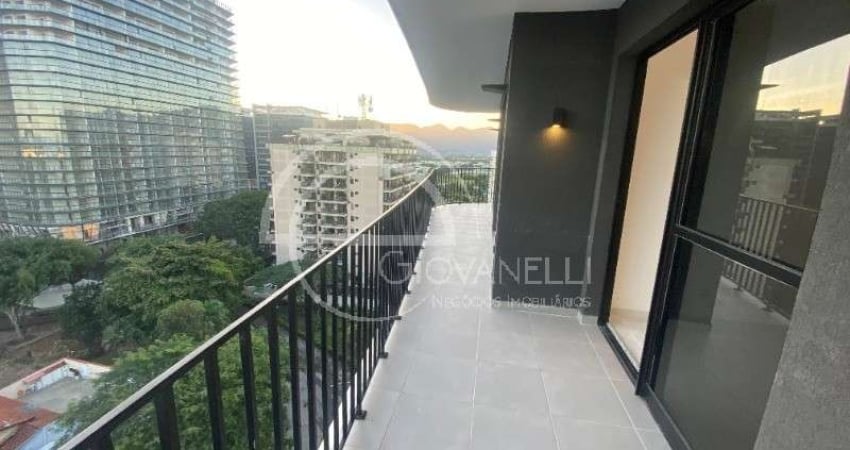 Apartamento para locação no Recreio dos Bandeirantes, Rio de Janeiro-RJ: 2 quartos, 1 suíte, 2 banheiros, 1 vaga de garagem, 80m².