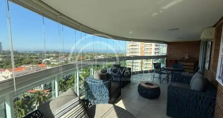 Imperdível apartamento de luxo na Barra da Tijuca com 3 quartos, 3 suítes e 170m² - Rio de Janeiro-RJ