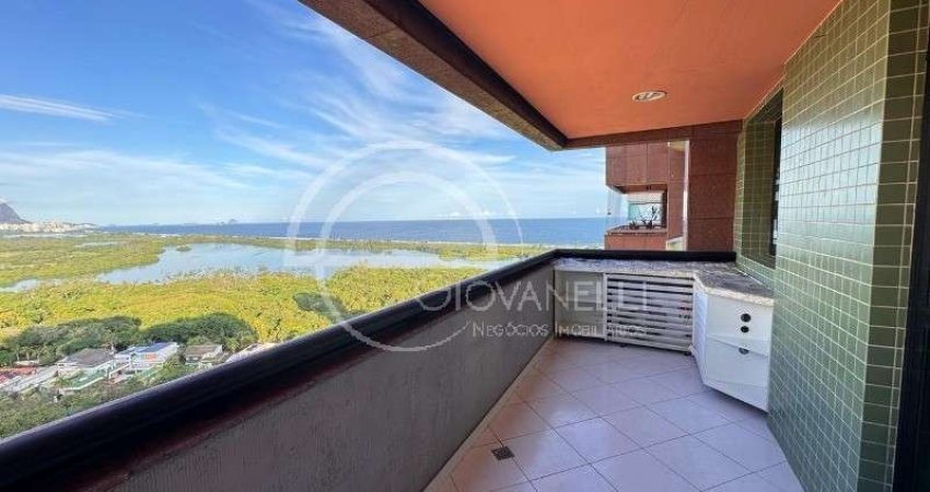 Apartamento à venda na Barra da Tijuca, Rio de Janeiro-RJ: 2 quartos, 1 suíte, 2 salas, 2 banheiros, 2 vagas de garagem, 90m².