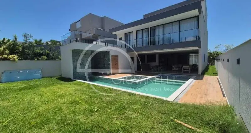 Casa contemporânea no alphaville barra da tijuca , 899m², 4 suítes, primeira locação, totalmente mobiliada e equipada