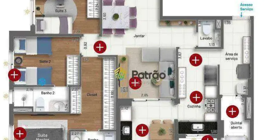 Apartamento com 3 dormitórios à venda, 110 m² por R$ 1.550.000,00 - Jardim do Mar - São Bernardo do Campo/SP