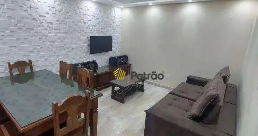 Cobertura com 3 dormitórios, 124 m² - venda por r$ 795.000,00 ou aluguel por r$ 4.240,00/mês - vila scarpelli - santo andré/sp