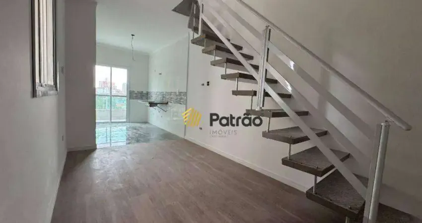 Cobertura com 2 dormitórios à venda, 94 m² por r$ 550.000,00 - vila pires - santo andré/sp