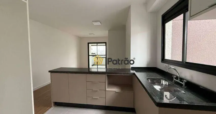 Apartamento novo, 2 dorms, varanda gourmet para alugar, 64 m² por r$ 4.540/mês + iptu - parque das nações - santo andré/sp