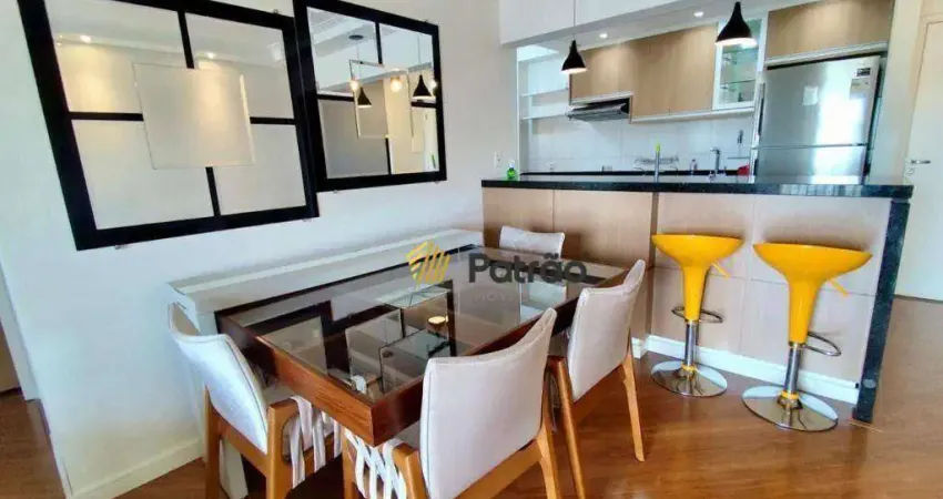 Apartamento com 1 dormitório para alugar, 70 m² por r$ 3.493,82/mês - vila valparaíso - santo andré/sp