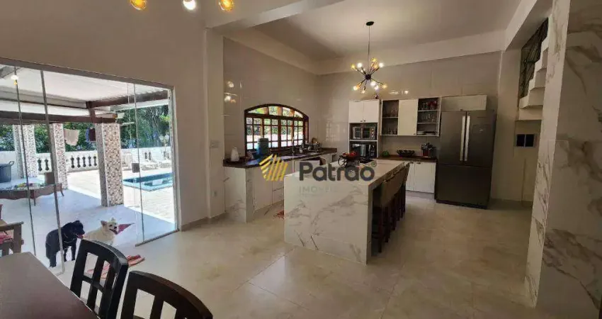 Chácara com 4 dormitórios à venda, 304 m² por r$ 650.000,00 - jardim borda do campo - são bernardo do campo/sp