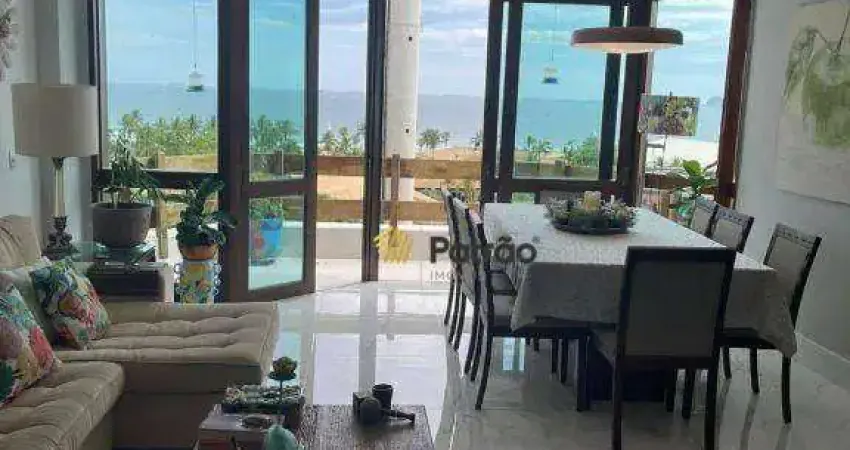 Casa vista mar em condomínio com 4 suítes à venda, 280 m² por r$ 1.400.000 - jardim três marias - guarujá/sp