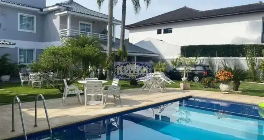 Casa maravilhosa no condomínio interlagos de itaúna, barra da tijuca 530m² 5 quartos lazer privativo