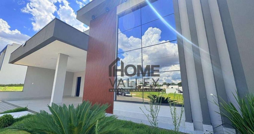 Casa com 3 dormitórios à venda, 194 m² por R$ 1.598.000,00 - Condomínio Residencial Milano - Indaiatuba/SP