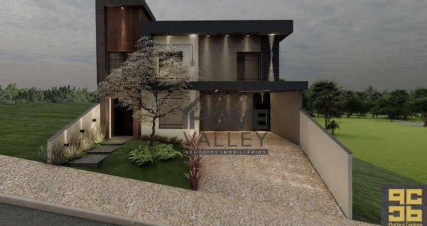 Belíssima casa em construção com 3 quartos, todos suítes, à venda no Condomínio Villaggio Di Napoli , Valinhos