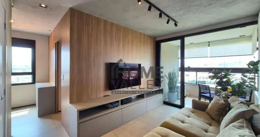 Apartamento loft mobiliado e com ótima localização, para venda, em valinhos