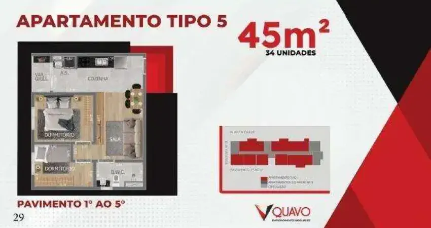 Apartamento à venda, 2 quartos, 1 vaga, Vila Fernandes - São Paulo/SP