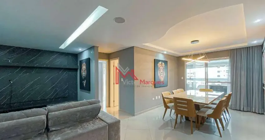 Apartamento com 3 dormitórios à venda, 158 m² por R$ 1.600.000,00 - Canto do Forte - Praia Grande/SP
