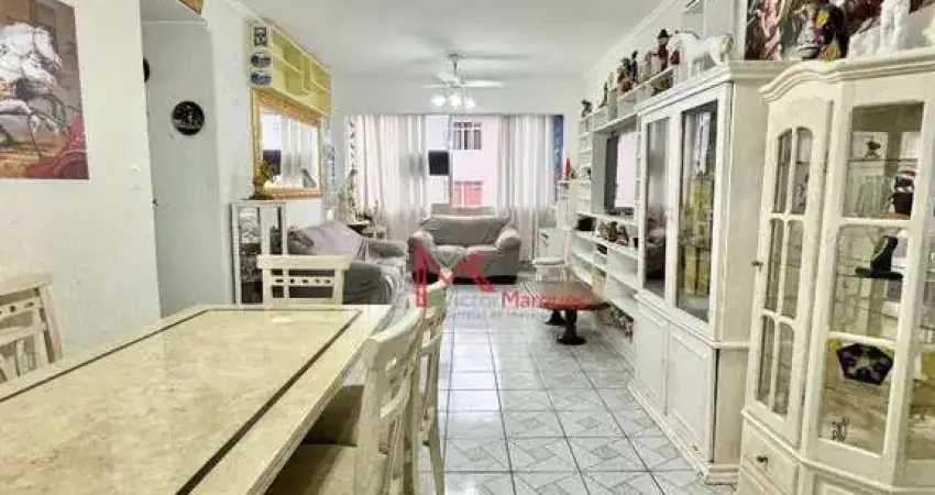 Apartamento com 3 dormitórios, sendo 1 departamento de empregada à venda, 121 m² por R$ 480.000 - Boqueirão - Praia Grande/SP