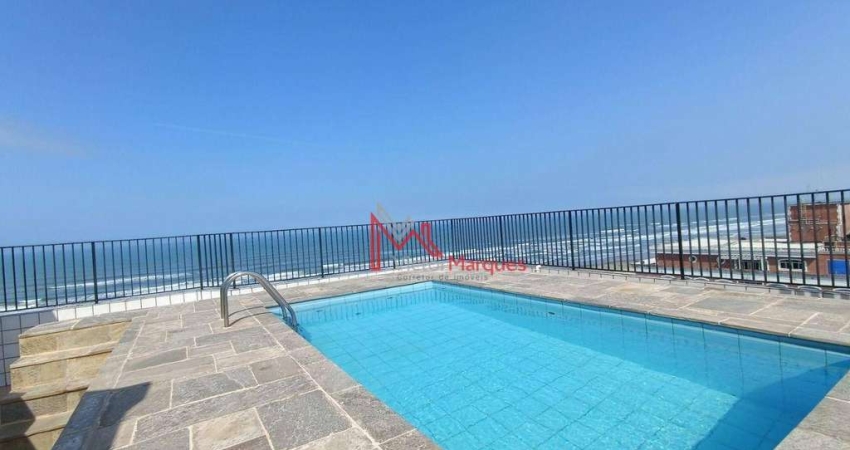 Cobertura com 4 dormitórios, sendo 1 suíte e PISCINA PRIVATIVA à venda, 370 m² por R$ 750.000 - Tupi - Praia Grande/SP