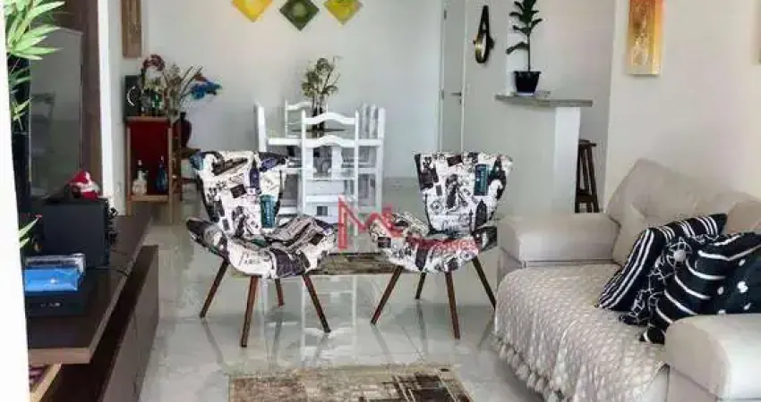 Apartamento com 3 dormitórios, sendo 3 suítes e todos os cômodos com VISTA MAR à venda, 132 m² por R$ 1.210.000 - Tupi - Praia Grande/SP