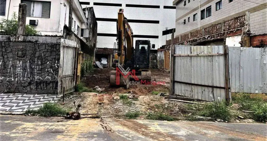 Terreno à venda, 330 m² por R$ 1.000.000,00 - Tupi - Praia Grande/SP