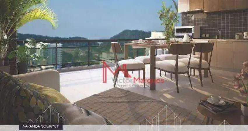 Apartamento com 3 dormitórios, sendo 3 suítes à venda, 129 m² por R$ 1.262.260 - Canto do Forte - Praia Grande/SP