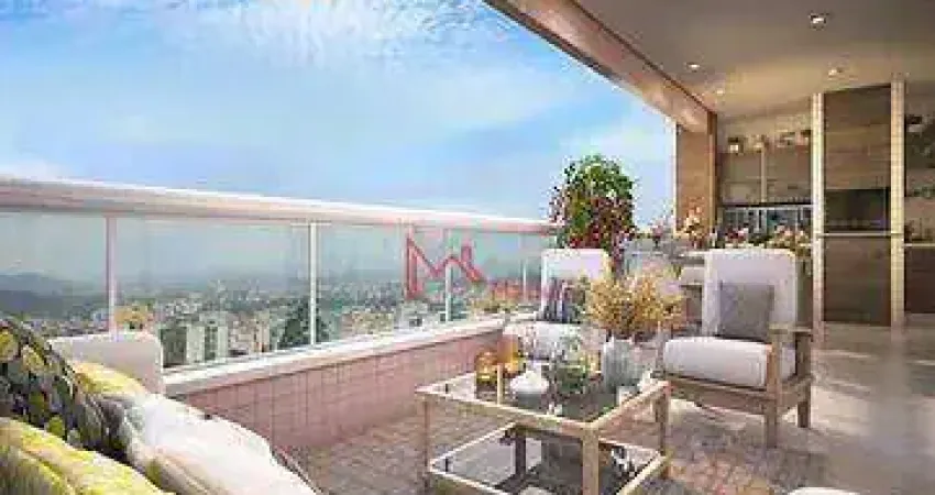 Apartamento com 3 dormitórios, sendo 2 suítes à venda, 126 m² por R$ 1.035.932 - Vila Guilhermina - Praia Grande/SP