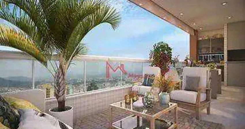 Apartamento com 2 dormitórios, sendo 1 suíte à venda, 76 m² por R$ 624.170 - Vila Guilhermina - Praia Grande/SP