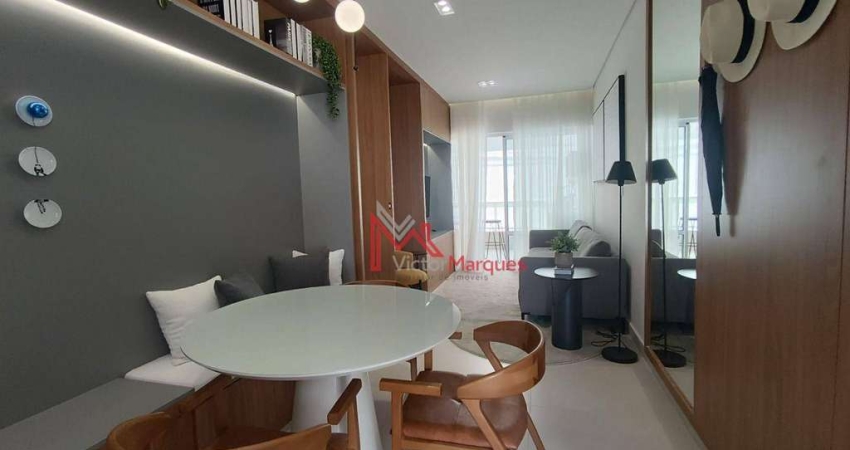Apartamento com 2 dormitórios, sendo 1 suíte à venda, 74 m² por R$ 725.000 - Gonzaga - Santos/SP