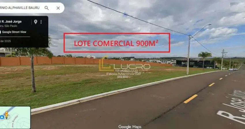 Lotes/terreno comercial para venda com 900 m² em frente a rodovia condominio alphaville, bauru - sp