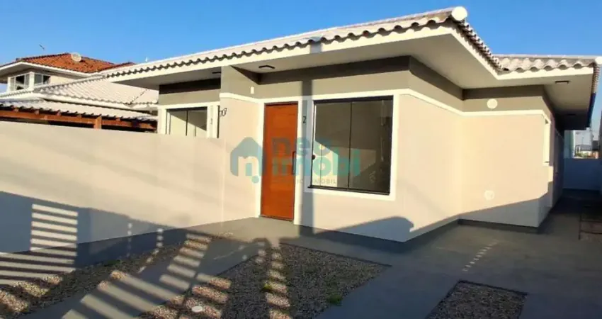 Casa geminada com 2 dormitórios, 60,92m², barra do aririu, sc