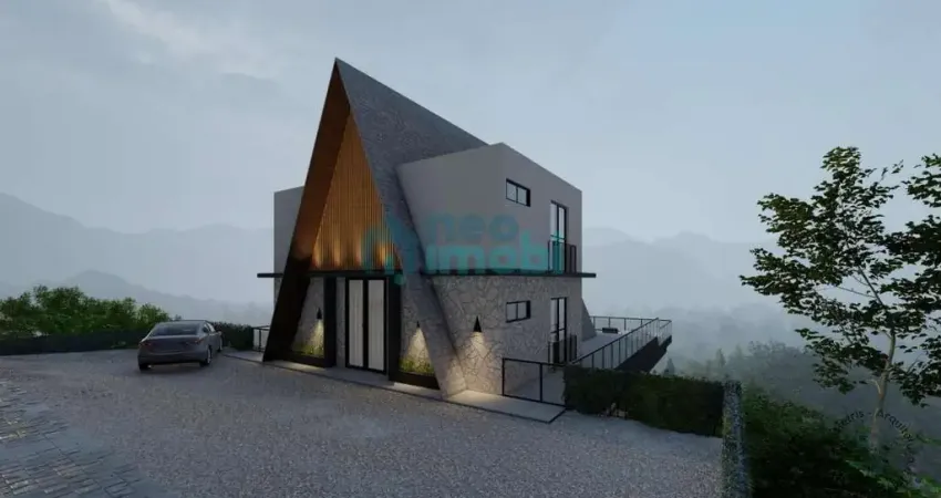 Chalé 170m², 3 dormitórios, 2 suítes, 3 vagas, costa da serra- rancho queimado