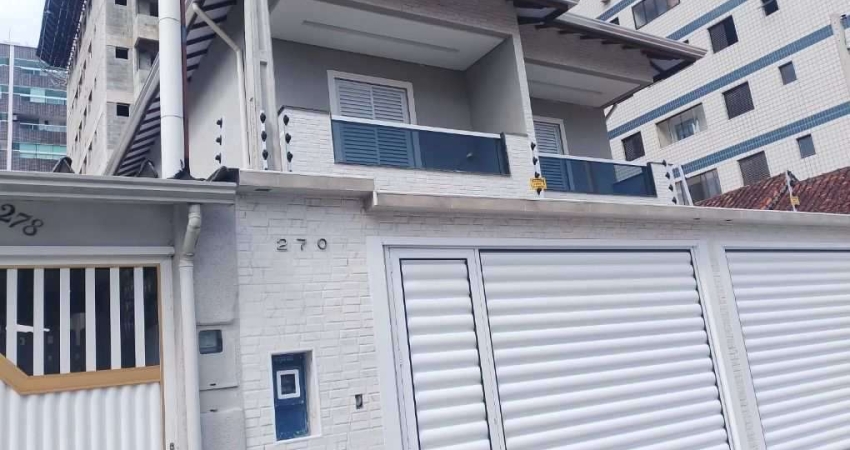 Sobrado com 3 dormitórios à venda, 129 m² por R$ 800.000,00 - Vila Assunção - Praia Grande/SP