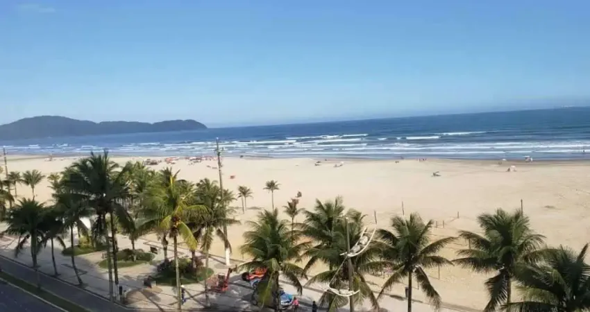 Totalmente frente ao mar Apartamento com 3 dormitórios sendo 2 suites, 93 m² por R$ 4.000/mês - Aviação - Praia Grande/SP