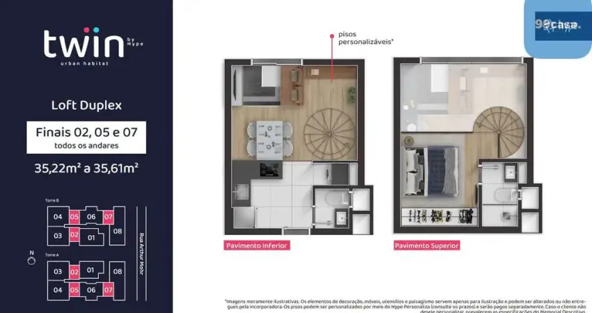 Apartamento com 1 quarto à venda na Rua Arthur Mohr, 326, Portão, Curitiba