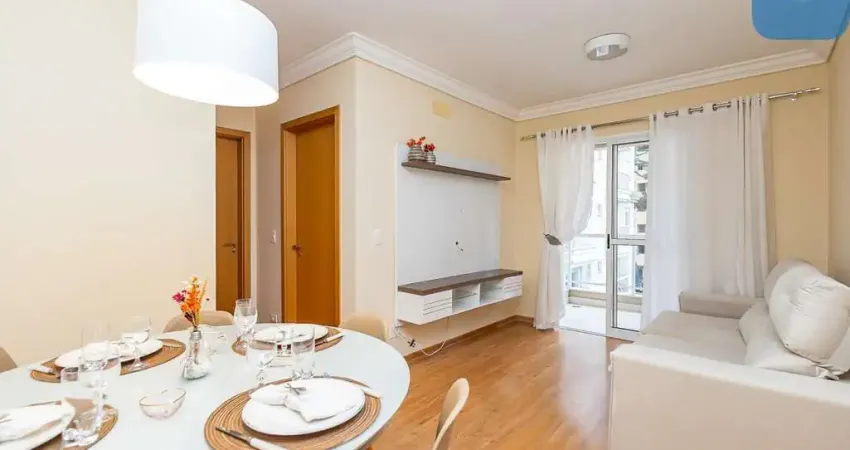 Apartamento mobiliado com 2 quartos, sendo 1 suíte e 1 vaga de garagem