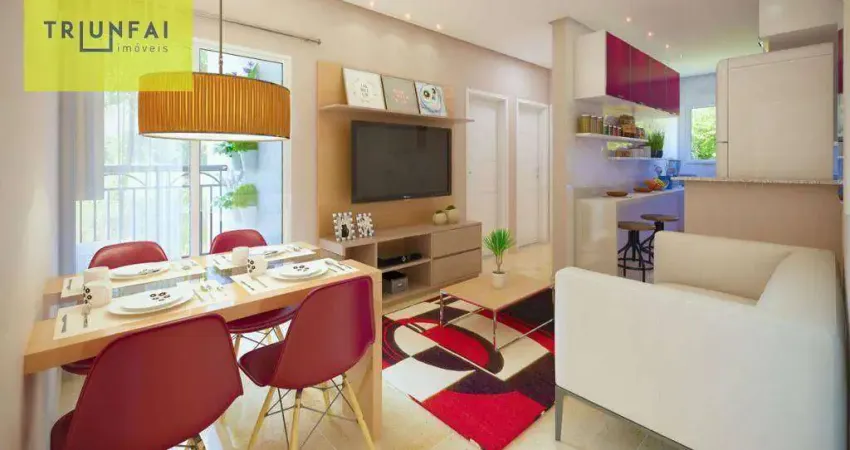 Apartamento com 2 dormitórios à venda, 44 m² por R$ 279.000,00 - Jardim Simus - Sorocaba/SP