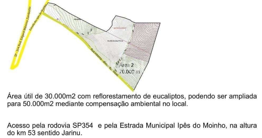 Área À Venda, 70000 M² Por R$ 3.577.700,00 - Moinho - Campo Limpo Paulista/Sp