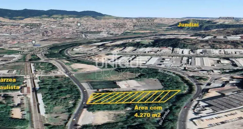 Área à venda, 4270 m² por r$ 2.100.000 - chácaras santa martha - várzea paulista/sp