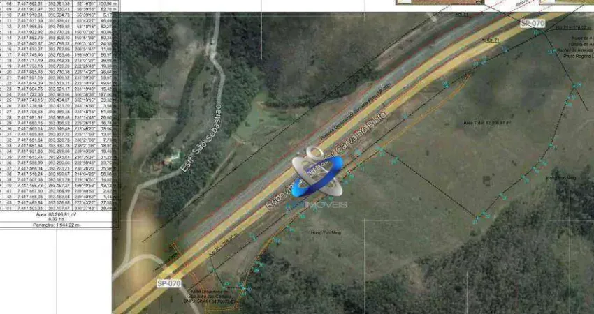 Área à venda, 83000 m² por r$ 12.450.000 - zona de adensamento restrito (zar) - jacareí/sp