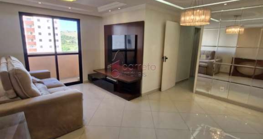 APARTAMENTO SEMI MOBILIADO PARA LOCAÇÃO NO CONDOMÍNIO CHÁCARA PRIMAVERA - JUNDIAÍ/SP