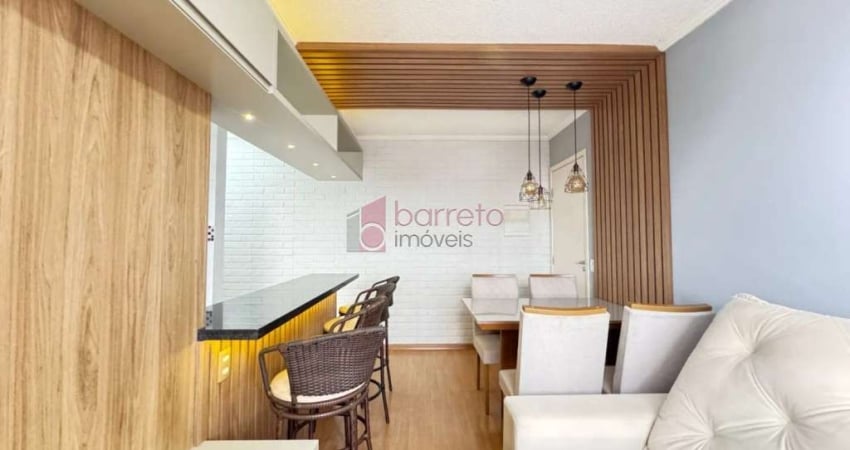 APARTAMENTO SEMI MOBILIADO PARA LOCAÇÃO NO CONDOMÍNIO MORADA DOS PÁSSAROS - ANDORINHAS EM JUNDIAÍ/SP