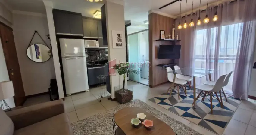 Apartamento mobiliado para locação no condomínio residencial nove de julho i - jundiaí/sp