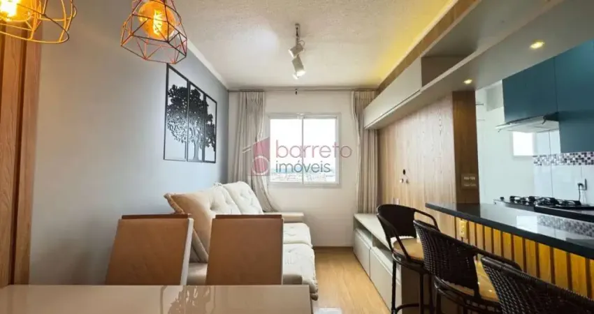 Apartamento semi mobiliado para locação ou venda no condomínio morada dos pássaros - andorinhas em jundiaí/sp