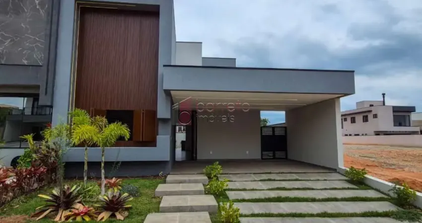 Casa térrea com 3 suítes à venda no condomínio campos de medeiros em jundiaí/sp