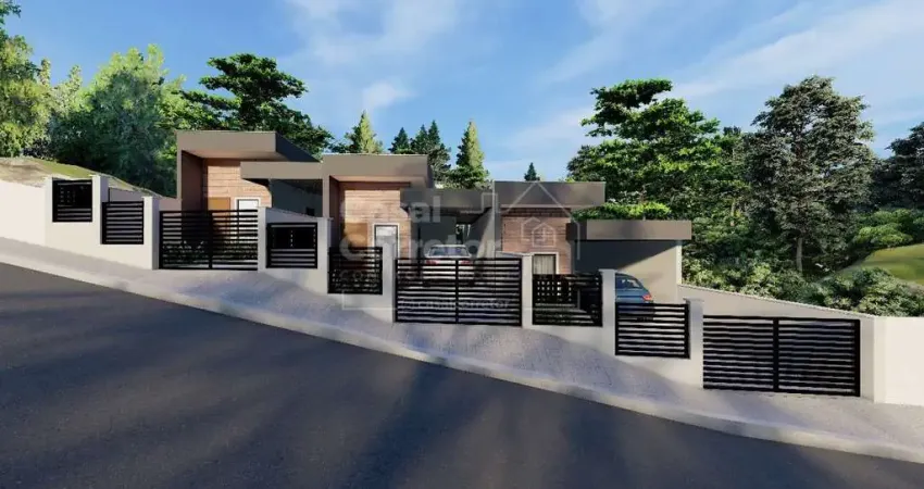 Casa térrea de dois dormitórios moderna, segura e bem localizada