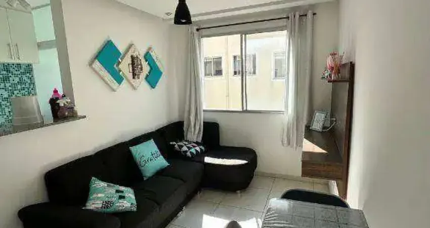 Apartamento mobiliado 2 dormitórios à venda ou locação, 47 m² - condomínio parque sicília - vossoroca - votorantim/sp