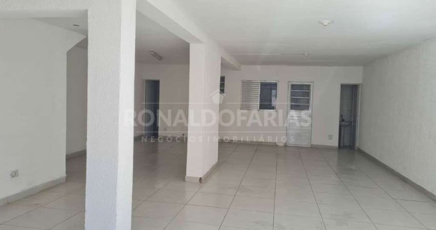 Salão para locação no Jardim Suzana, 80 mts, com 2 banheiros e área de serviço externa
