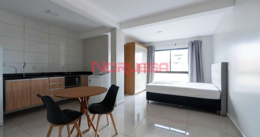 Apartamento para locação no Santa Cândida, Curitiba-PR: 1 quarto, 1 sala, 1 banheiro e 1 vaga de garagem!