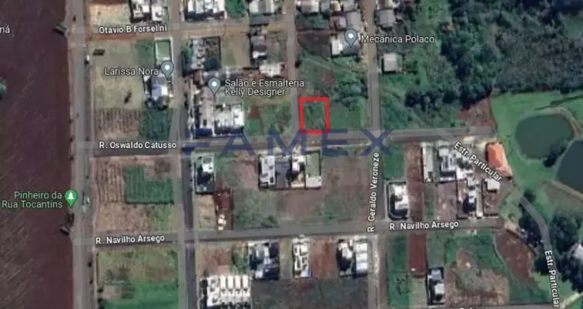 TERRENO DE ESQUINA À VENDA COM 496M² LOTEAMENTO PELOSO - TE856