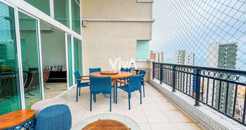 Apartamento com 4 suítes no meireles - porteira semi- fechada