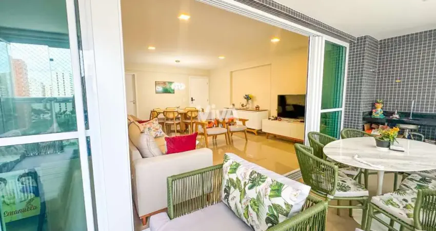 Apartamento com  4 suítes no Meireles - Porteira Fechada
