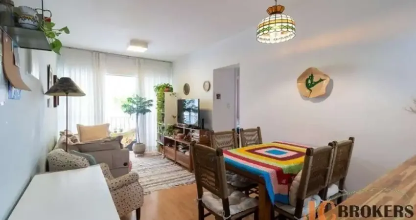 Apartamento com 60m² de área útil, 2 dormitórios sendo 1 suíte, 1 vaga.